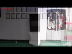 ইনডোর ডাবল সাইডেড ডিজিটাল সাইনেজ 43 ইঞ্চি ঐচ্ছিক ফ্লোর স্ট্যান্ডিং কিয়স্ক