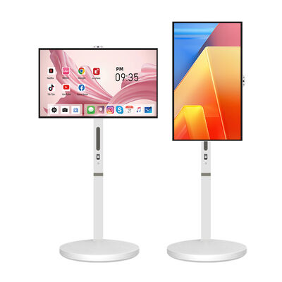 গুণমান ভেটো হোলসেল ৩২ ইঞ্চি FHD/UHD 4K অ্যান্ড্রয়েড ইন্টারেক্টিভ টাচ এলসিডি মুভেবল স্ট্যান্ড সহ, ওয়্যারলেস কারখানা