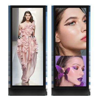 গুণমান VETO 64-98 ইঞ্চি ফুল স্ক্রীন 4K UHD ইনফ্রারেড টাচ স্ক্রীন ফ্লোর স্ট্যান্ডিং ডিজিটাল সাইনেজ সহ 60000H লাইফস্প্যান কারখানা